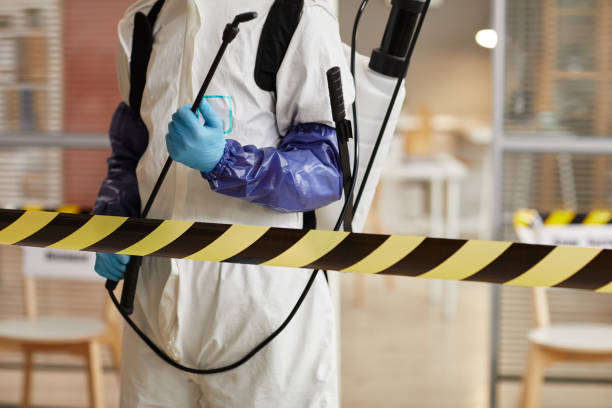 Professional Biohazard Cleanup technician working in New Brunswick, NJ